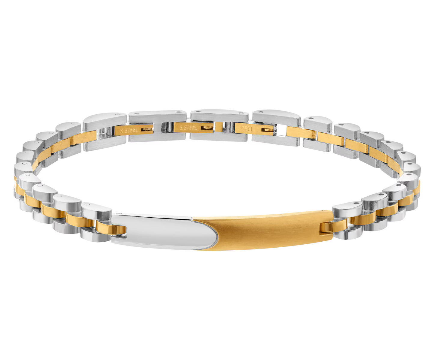 Bransoletka ze stali szlachetnej – 21 cm, szerokość 5 mm