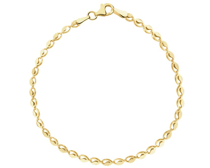 Złota bransoletka – żółte złoto 333, szerokość 2,8 mm