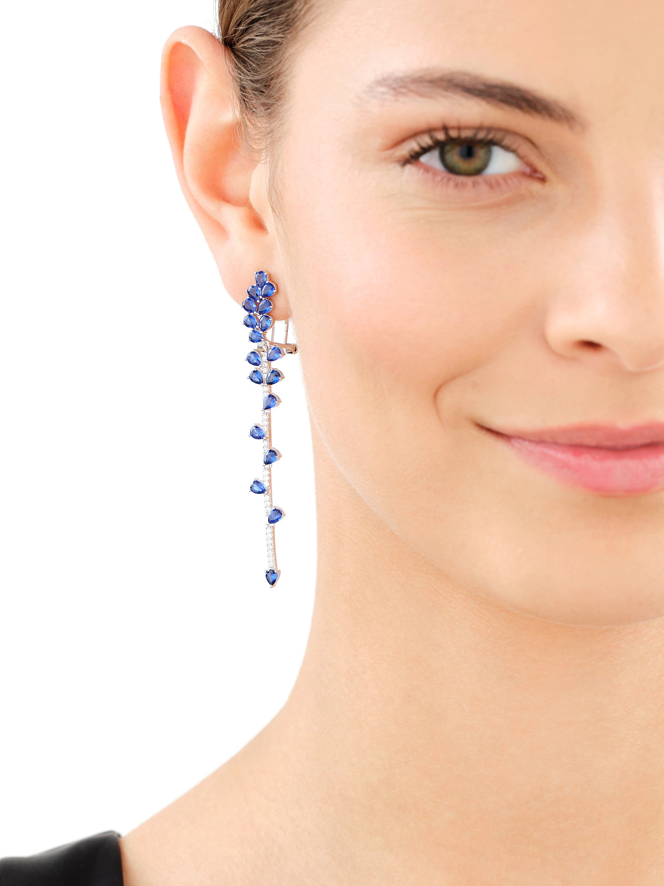 Kolczyki srebrne z cyrkoniami – srebro 925