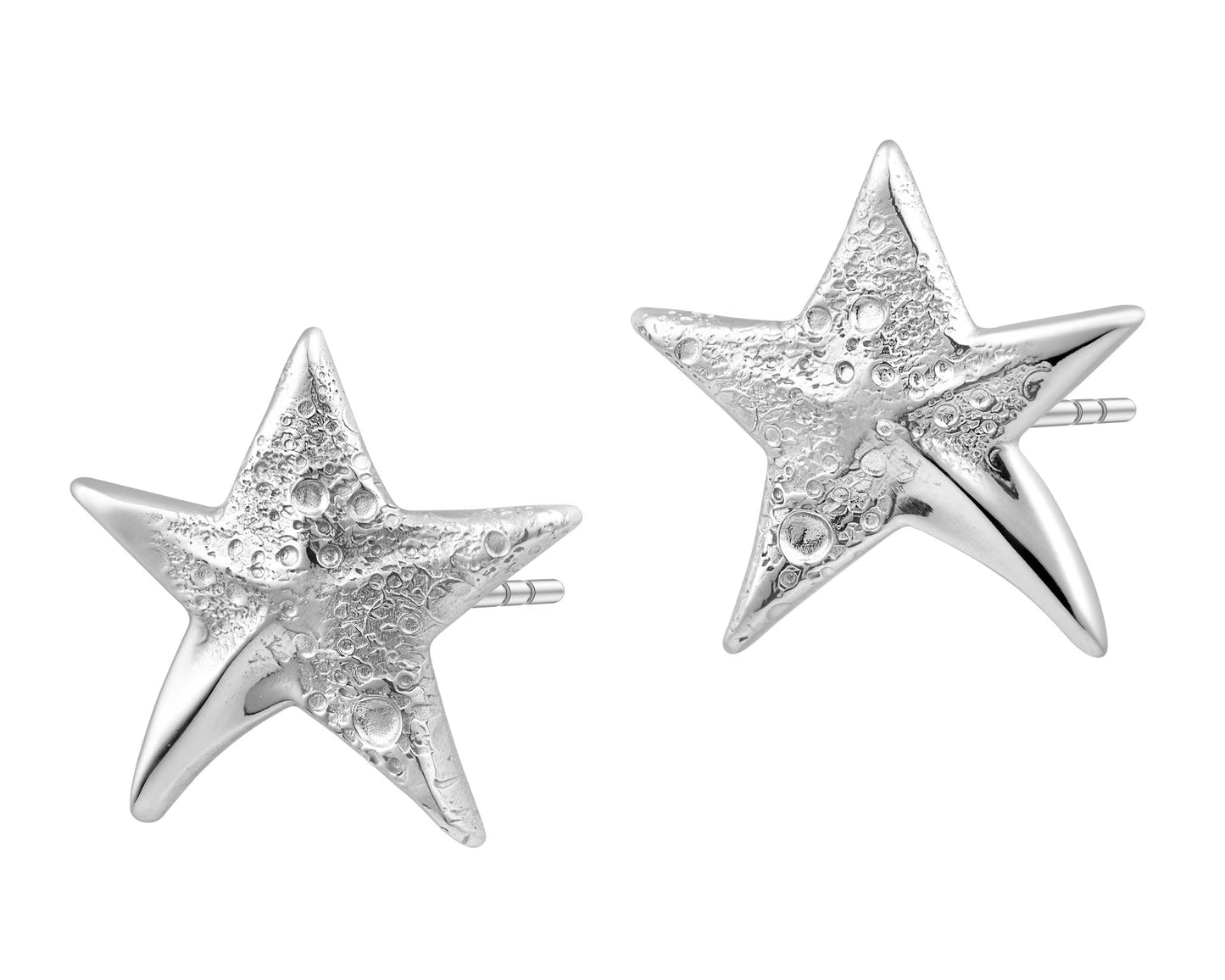 Kolczyki srebrne – gwiazdy, szer. 30 mm, dł. 30 mm